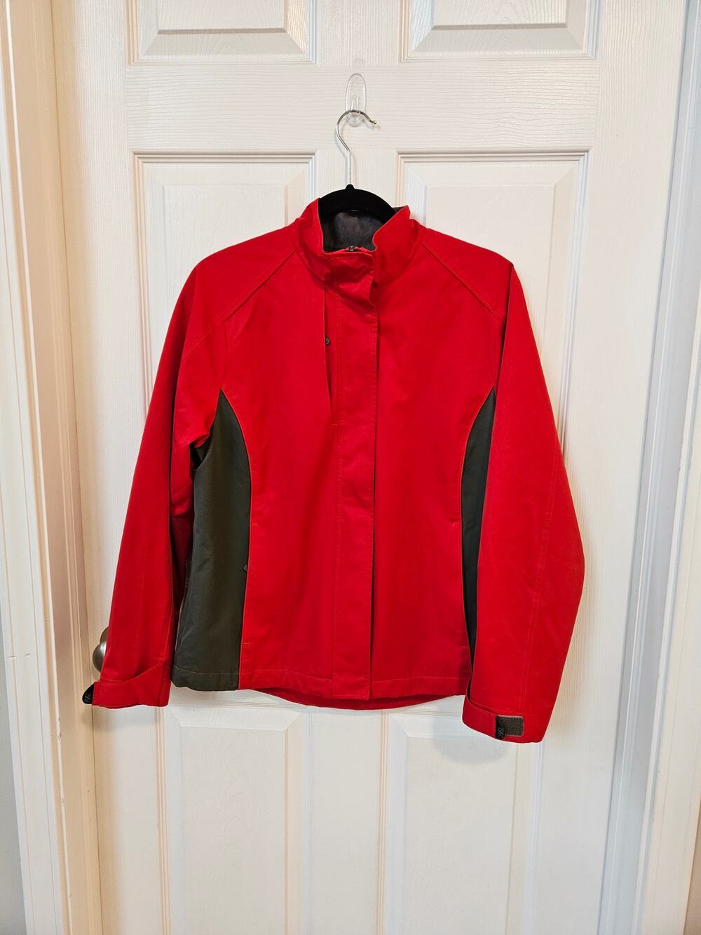 Cutter & Buck Women's WeatherTec Red Gray Windbreaker Jacket M